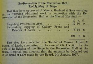 Decoration of the Recreation Hall 1927